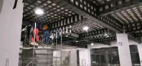 桑植一商场梁，楼板碳纤维加固施工